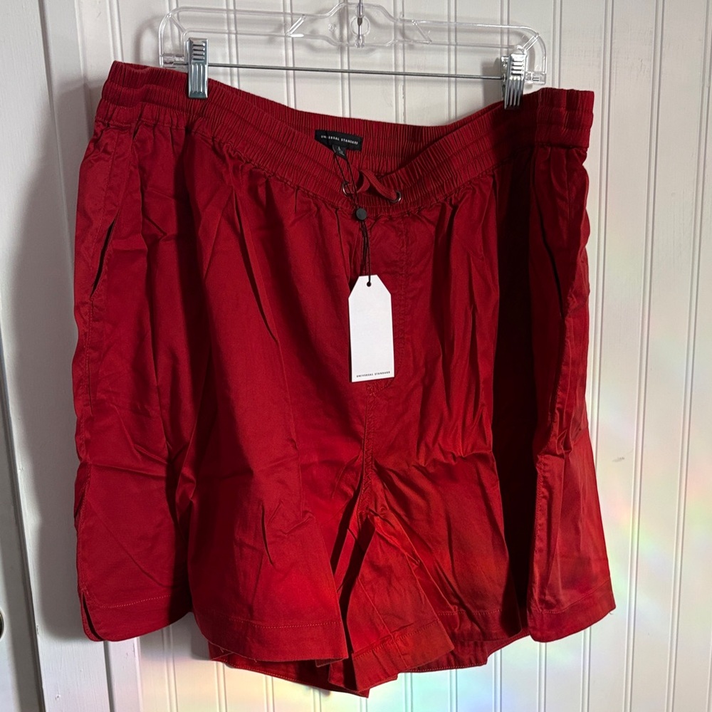 NWT Universal standard perfect tencel shorts pomodoro red size l 22 24